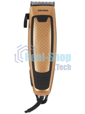 Машинка для стрижки Centek CT-2129 (чер/зол) срез 0...12мм, производительный мотор, шнур 1.8м