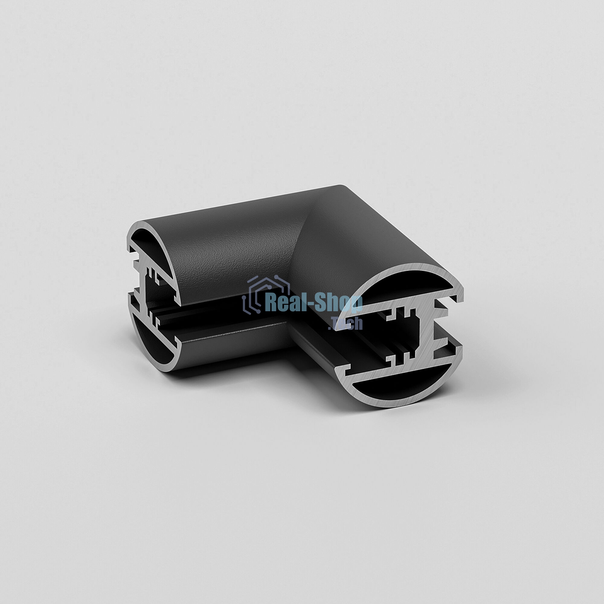 Mini Magnetic Коннектор угловой внутренний для накладного шинопровода Round (черный) 85216/00
