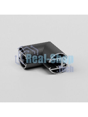 Mini Magnetic Коннектор угловой внутренний для накладного шинопровода Round (черный) 85216/00