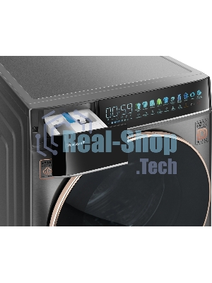 Стиральная машина Weissgauff WM 58411 Direct Drive Inverter Premium Steam Grey серая, загрузка фронтальная 11кг, 1400 об/мин., класс: A+++
