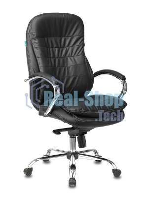 Кресло Бюрократ T-9950/BLACK черный, кожа