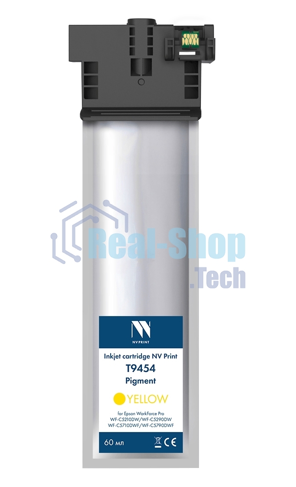 Картридж струйный NVPrint T9454 Yellow для Epson WorkForce Pro WF-C5210DW, WF-C5290DW, WF-C5710DWF, WF-C5790DWF
