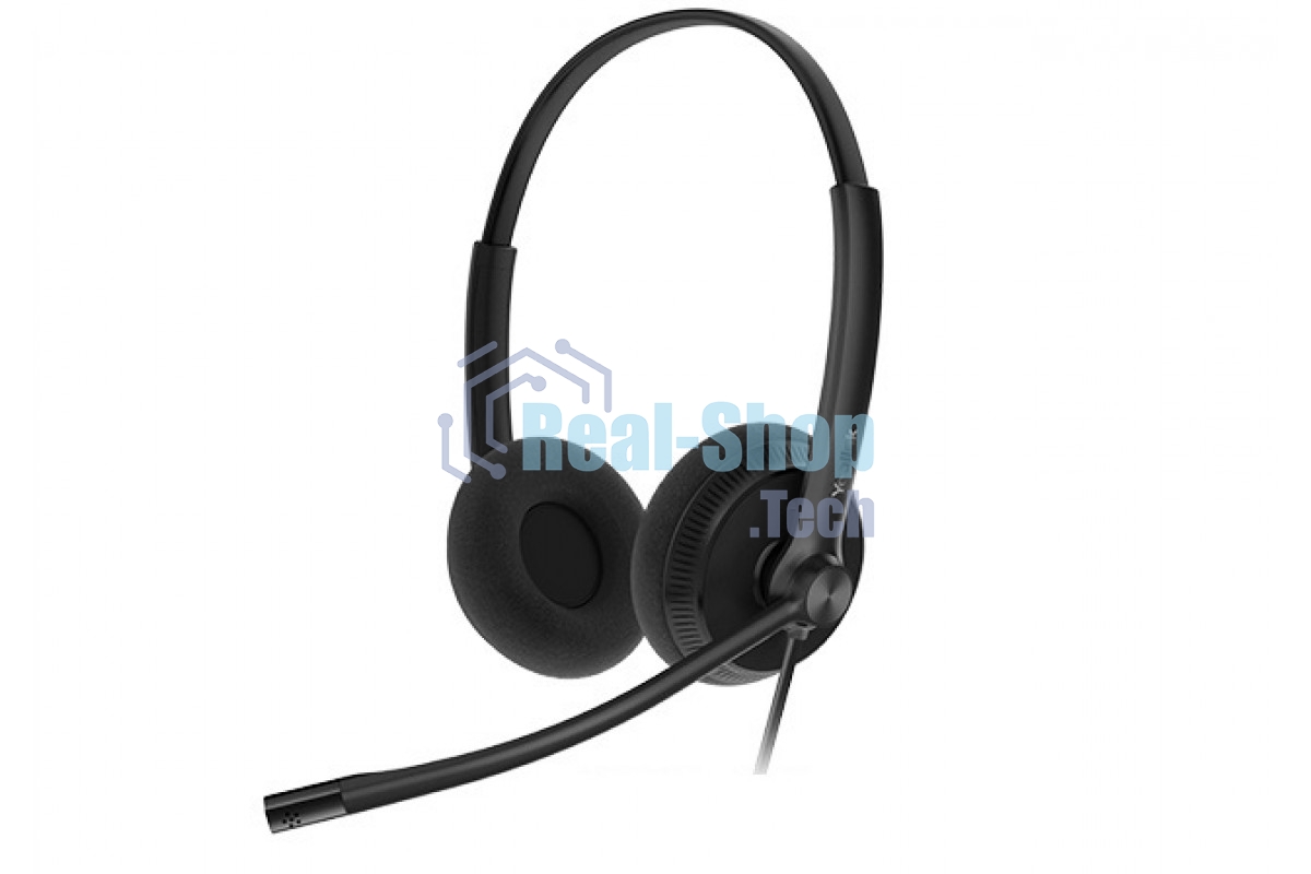 Гарнитура проводная YEALINK YHS34 Dual Дуо, Проводная, HD звук, QD, RJ9, шт