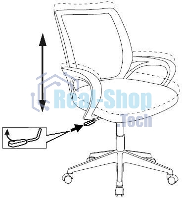 Кресло детское Бюрократ BUROKIDS 1 W мультиколор алфавит крестов. пластик, пластик белый