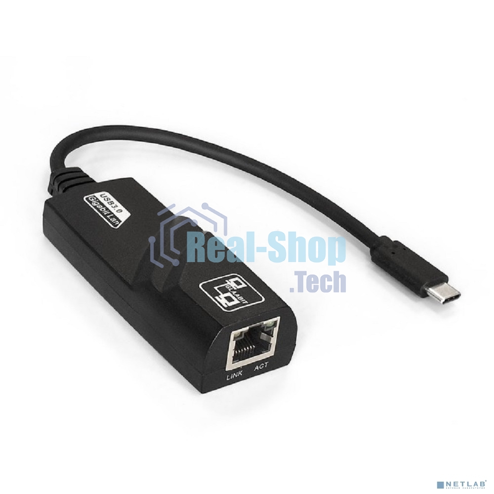 Кабель-адаптер ExeGate EXE-730-45 (USB3.0 Type-C --> UTP 1000Mbps, RLT8153)