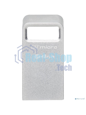 Флешка USB Kingston DataTraveler Micro (DTMC3G2/64Gb), 64Gb, USB 3.2 Gen 1, R/W 200/60, серебристый