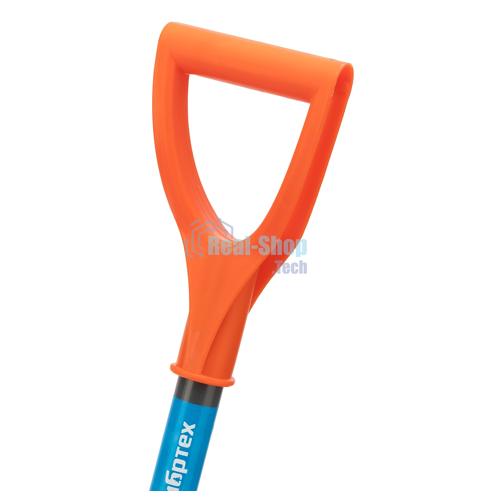 Лопата для уборки снега Сибртех поликарбонат, 270х360х840 мм, стальной черенок, усиленная