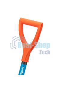 Лопата для уборки снега Сибртех поликарбонат, 270х360х840 мм, стальной черенок, усиленная