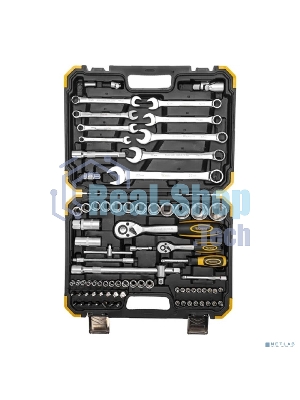 Набор инструментов Kranz 1/2, 1/4, CrV, пластиковый кейс, 82 предмета