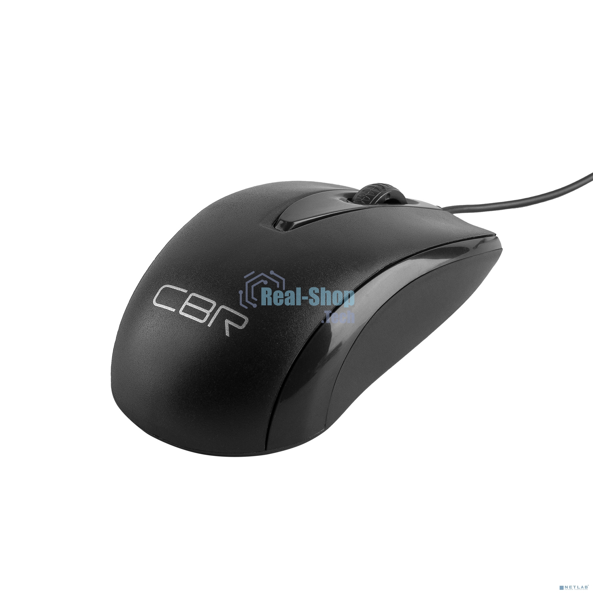 Мышь проводная CBR CM 124 черный, 1000 dpi, USB, кнопки - 3
