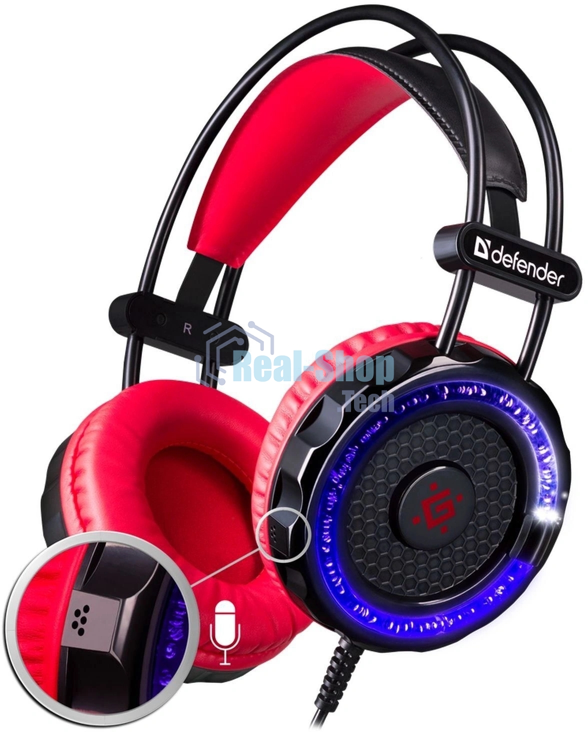 Комплект клавиатура+мышь Defender Singularity MKP-118 проводной, USB, 3200 DPI, чёрный