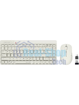 Комплект клавиатура+мышь A4Tech FStyler FG2200 Air2 беспроводной, USB, 1200 DPI, бежевый