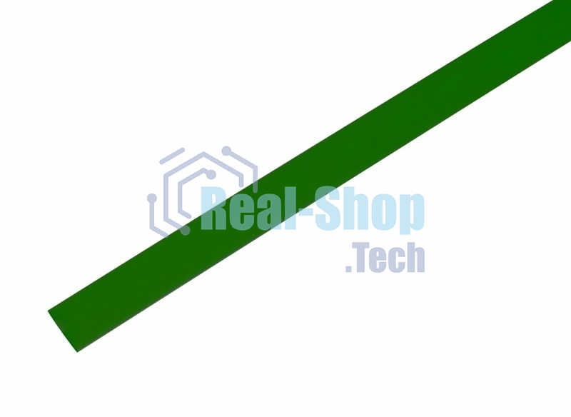 Термоусаживаемая трубка Rexant 9,0/4,5 мм, зеленая, упаковка 50 шт. по 1 м