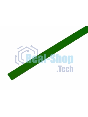 Термоусаживаемая трубка Rexant 9,0/4,5 мм, зеленая, упаковка 50 шт. по 1 м