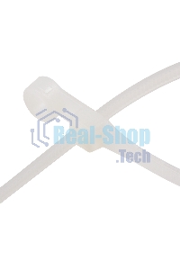 Хомут-стяжкa нейлоновая под винт Rexant 200x4,3 мм, белая, упаковка 100 шт.