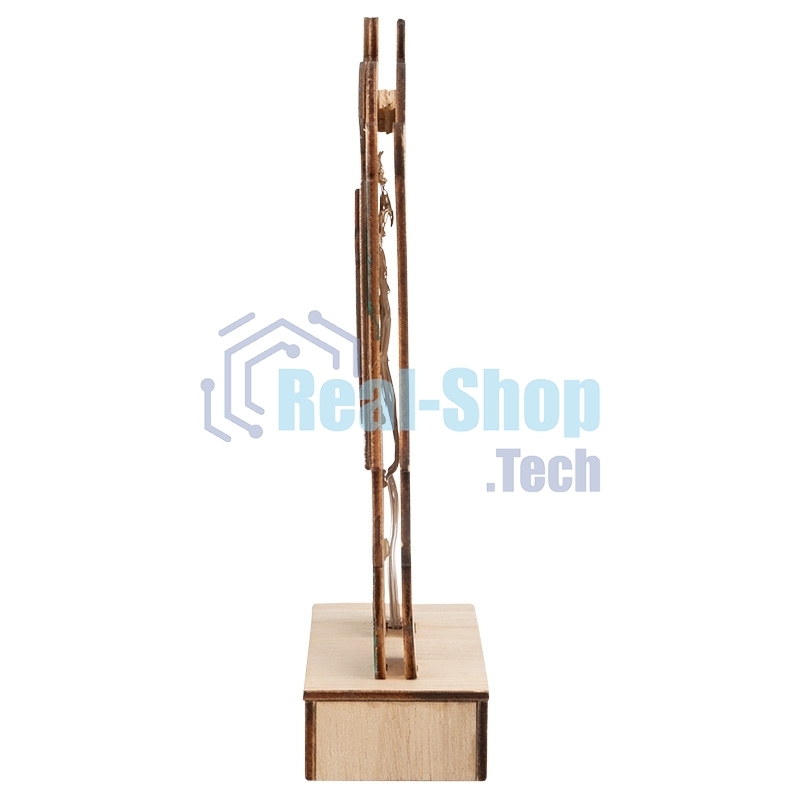 Деревянная фигурка Neon-night с подсветкой 