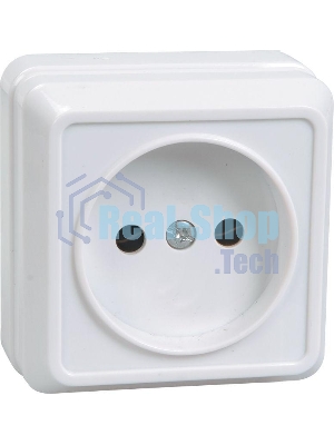 Розетка Iek ERO10-K33-10-DC РС20-2-ОКм 1местн. без з/к 10А откр.уст. ОКТАВА (кремовый)