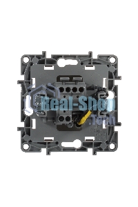 Выключатель с подсветкой, на винтах ETIKA 10АХ слоновая кость