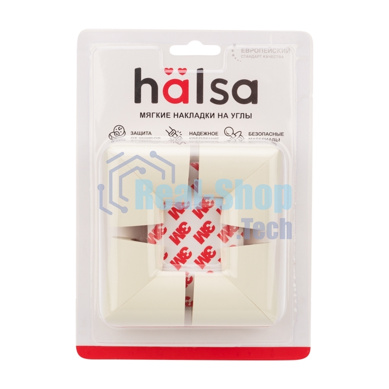 Мягкие накладки-протекторы для мебели (34x11x50 мм) 4 шт.