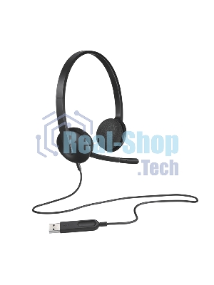 Гарнитура Logitech H340 чёрный, проводная, USB