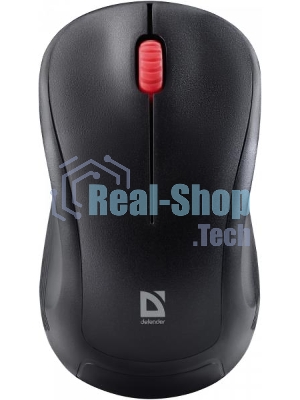 Мышь беспроводная Defender Bit MB-205 черный, 1200 dpi, радиоканал, USB, кнопки - 3