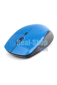 Мышь беспроводная Gembird MUSW-250-2 синий, 1600 dpi, радиоканал, USB, кнопки - 4