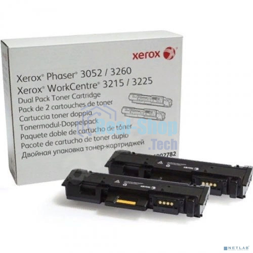 Картридж лазерный Xerox 106R02782 черный, 6000 стр. (упаковка 2шт х 3000 стр.), для Phaser 3052/3260/WC 3215/25 (channels)