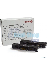Картридж лазерный Xerox 106R02782 черный, 6000 стр. (упаковка 2шт х 3000 стр.), для Phaser 3052/3260/WC 3215/25 (channels)