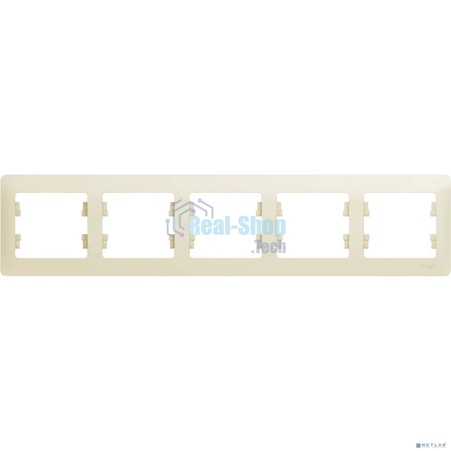 Рамка 5-м Glossa горизонт. беж. SchE GSL000205