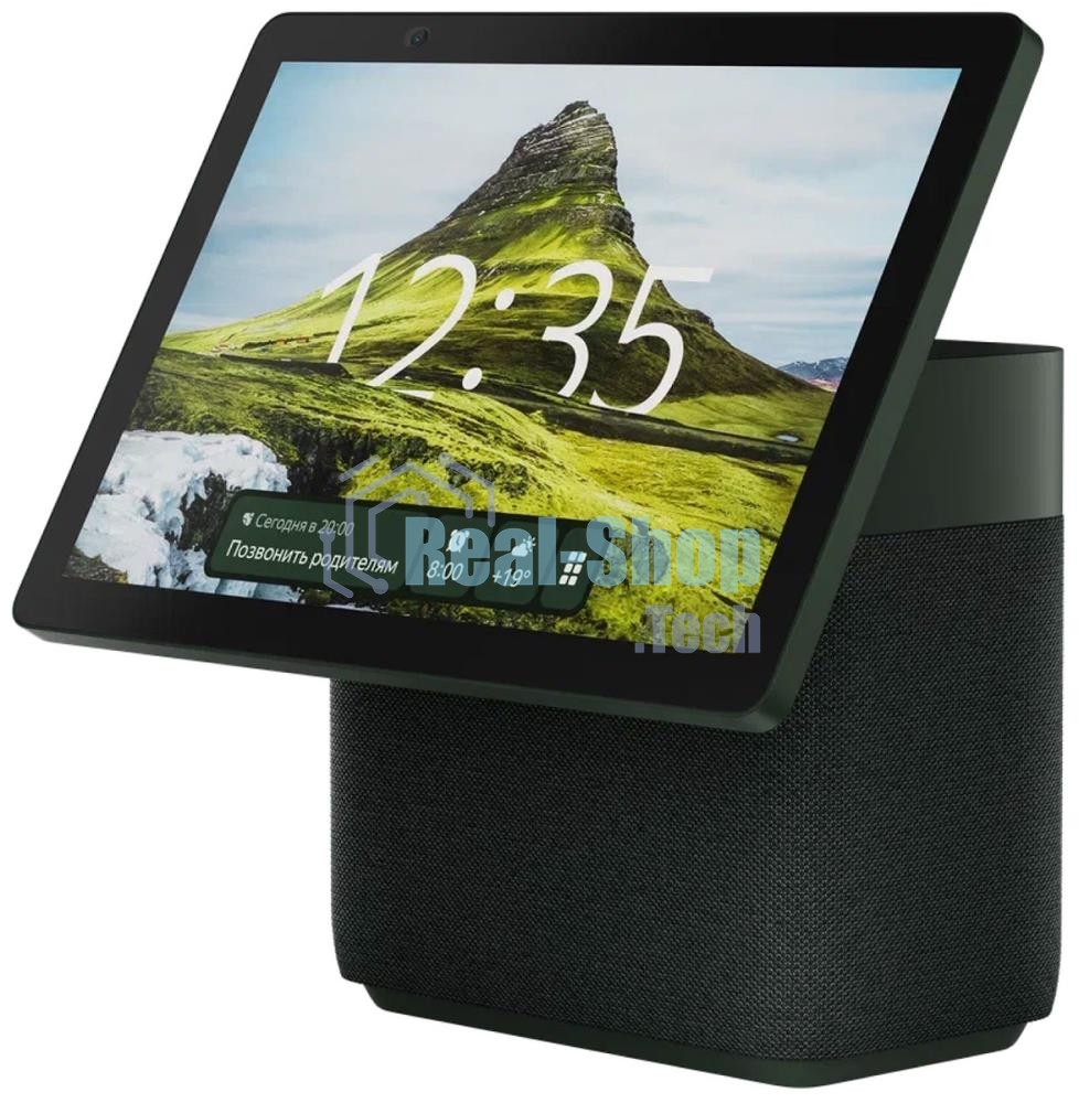 Умная колонка Яндекс Станция Дуо Макс, Zigbee, с дисплеем, 60Вт, с голосовым ассистентом Алиса на YaGPT, зеленый