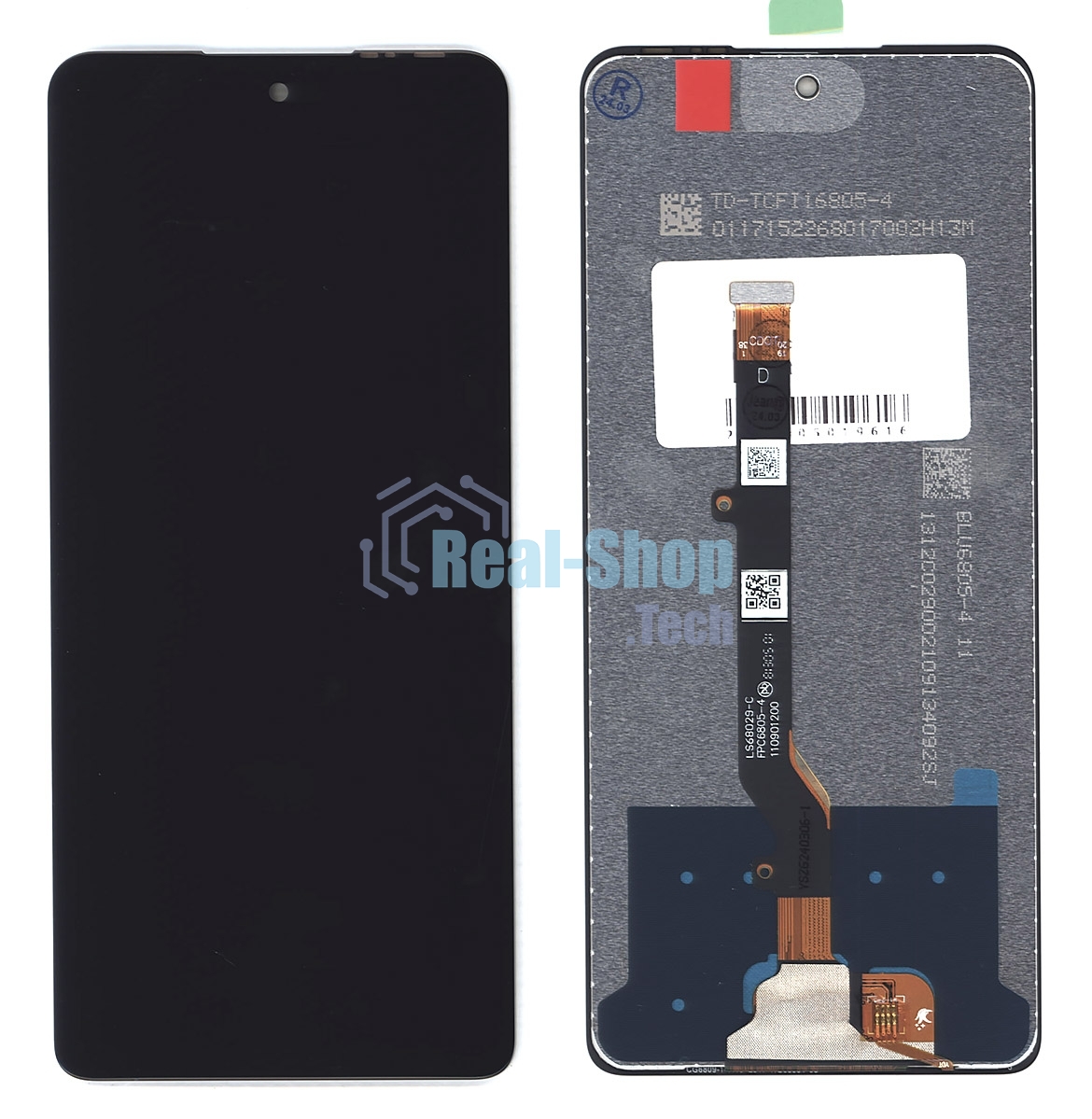Дисплей (модуль) для Infinix Hot 40 Pro (X6837) в сборе с тачскрином черный