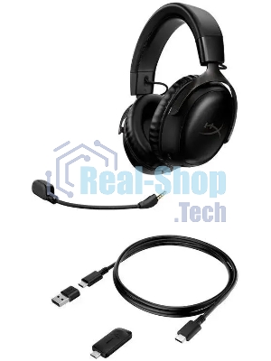 Гарнитура HyperX Cloud III чёрный, беспроводная, радиоканал
