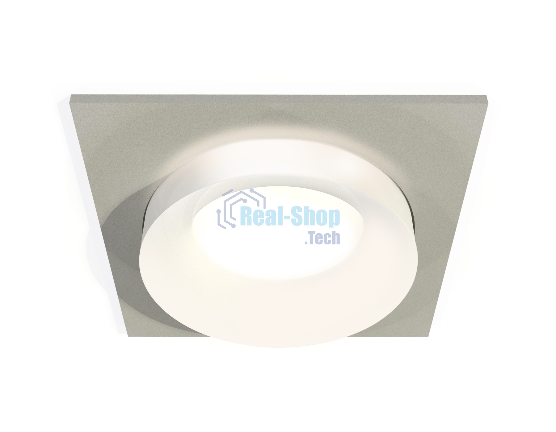 Комплект встраиваемого светильника Ambrella light XC7633041 SGR/FR серый песок/белый матовый MR16 GU5.3 (C7633, N7165)