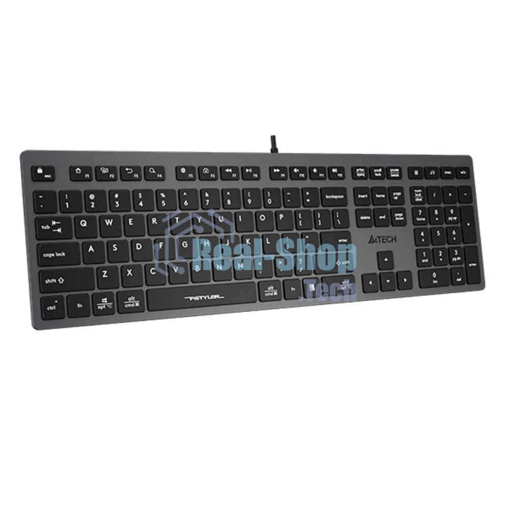 Клавиатура проводная A4Tech Fstyler FX50, USB, серый