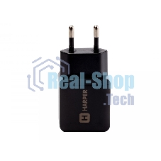 Сетевое зарядное устройство Harper WCH-8220 черный 2xUSB 2.4A