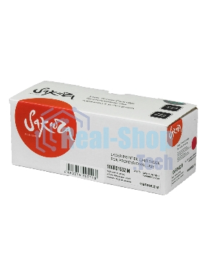 Картридж лазерный Sakura 106R01632 для Xerox Phaser 6000/ 6010, WC6015 пурпурный, 1000 к.