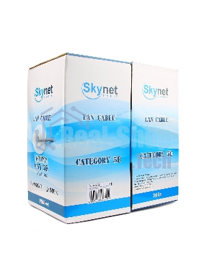 Кабель SkyNet Standart FTP indoor 2x2x0,48, медный, FLUKE TEST, кат.5e, однож., 305 м, box, серый