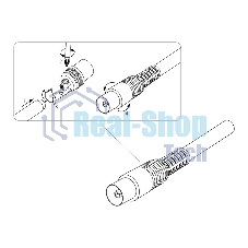 Разъем гнездо TV без пайки черный Rexant