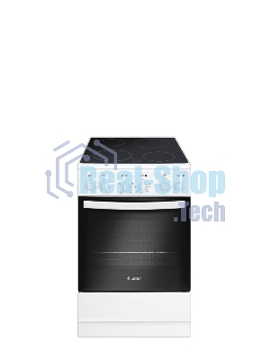 Плита электрическая Gefest 5160-01 0033 белый, конфорок 4 электрических, духовка 55 л, 50 см x 85 см x 58.5 см
