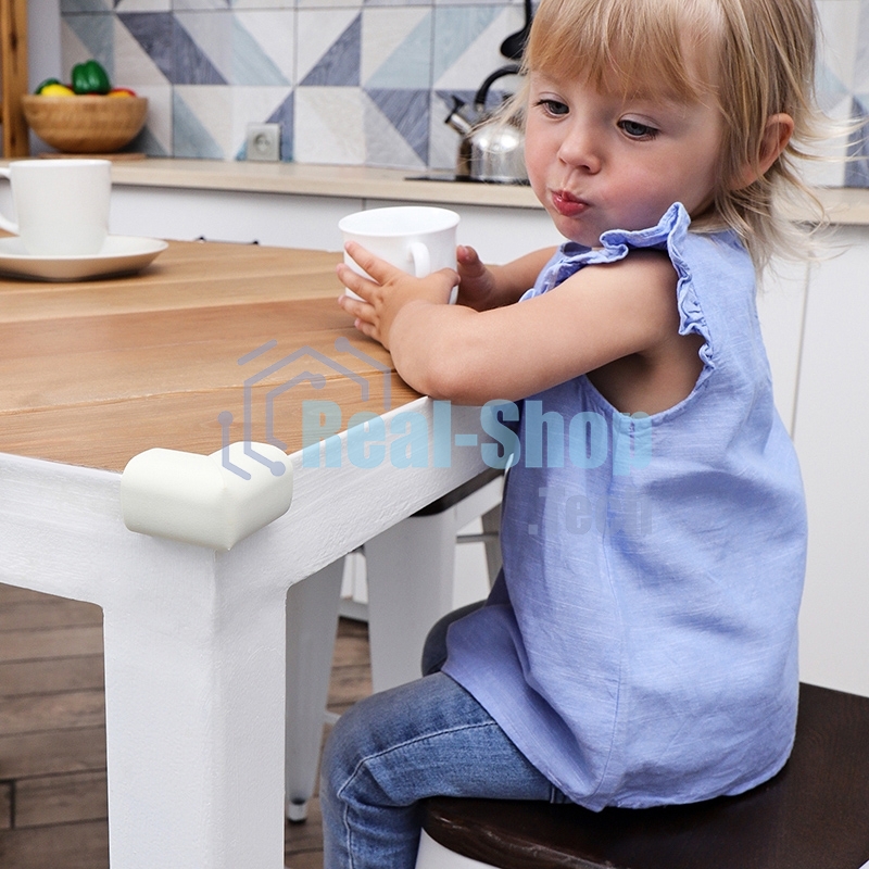 Мягкие накладки-протекторы для мебели (34x11x50 мм) 4 шт.