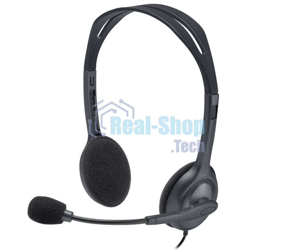 Гарнитура проводная Logitech Headset H111 Stereo grey (981-000594/981-000593/981-000588)