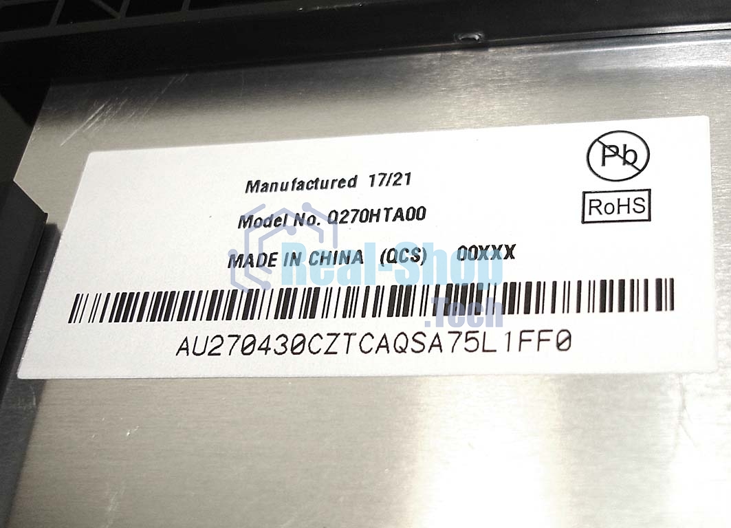 Матрица/экран в сборе для ASUS LMT LCD TFT 27' FHD черный с рамкой