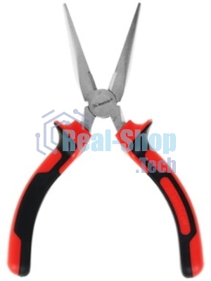 Длинногубцы Matrix NICKEL 17164 160 мм, прямые никелированные, двухкомпонентные рукоятки