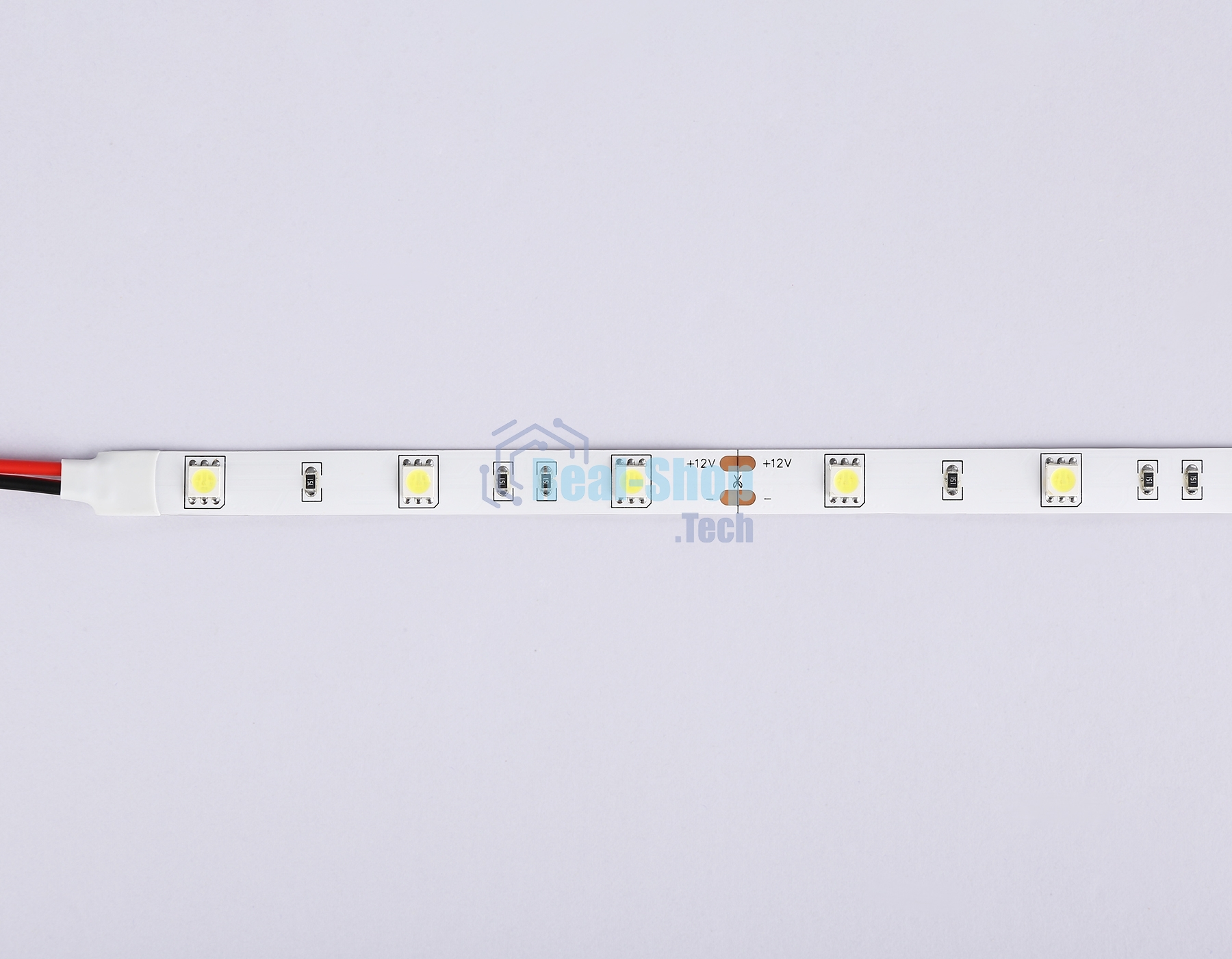 Светодиодная лента Ambrella light GS1803 5050 30Led/ 7.2W m/ 12V IP20 6500K/ 5000*10*1.87mm (2 конт.)