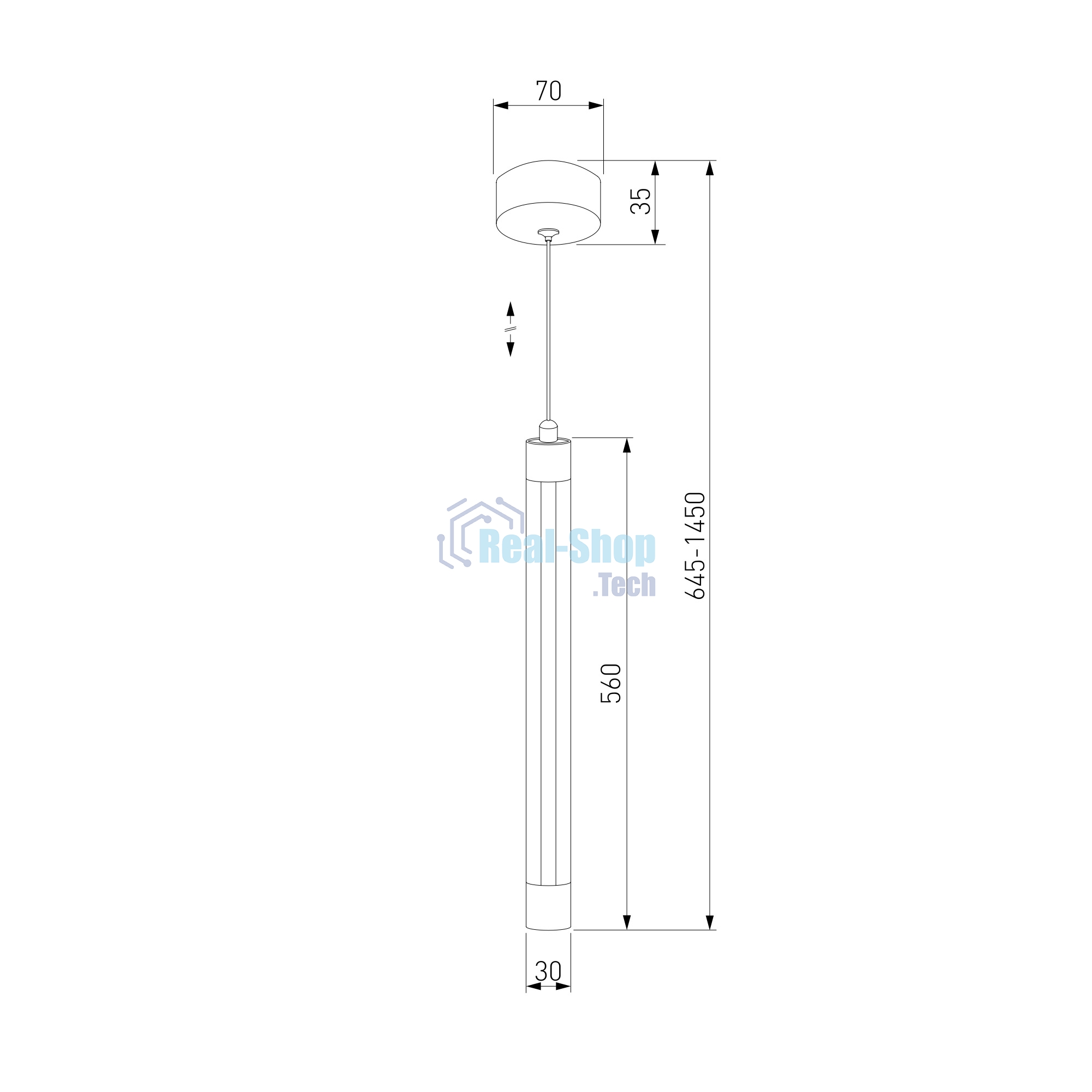 50189/1 LED / подвесной светильник / матовое золото