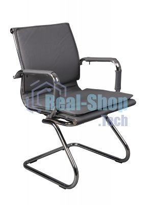 Кресло компьютерное Бюрократ CH-993-Low-V/grey серый, низкая спинка, искусственная кожа