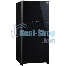 Холодильник Sharp SJ-XG60PGBK черный двухкамерный 422/178 л морозилка сверху, No Frost