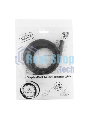 Кабель-переходник Cablexpert DisplayPort (M) в DVI-D (M) 1.8м (CC-DPM-DVIM-6)