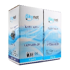 Кабель SkyNet Standart FTP indoor 4x2x0,48, медный, FLUKE TEST, кат.5e, однож., 305 м, box, серый