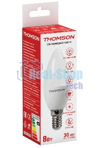 Лампа светодиодная Hiper THOMSON LED CANDLE 8W 670Lm E14 4000K TH-B2016